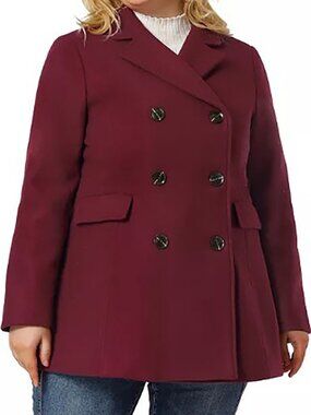 Agnes Orinda Women's Burgundy Coat